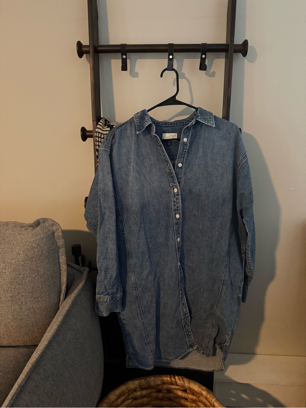 Universal Thread Blue Denim Shirt Dress